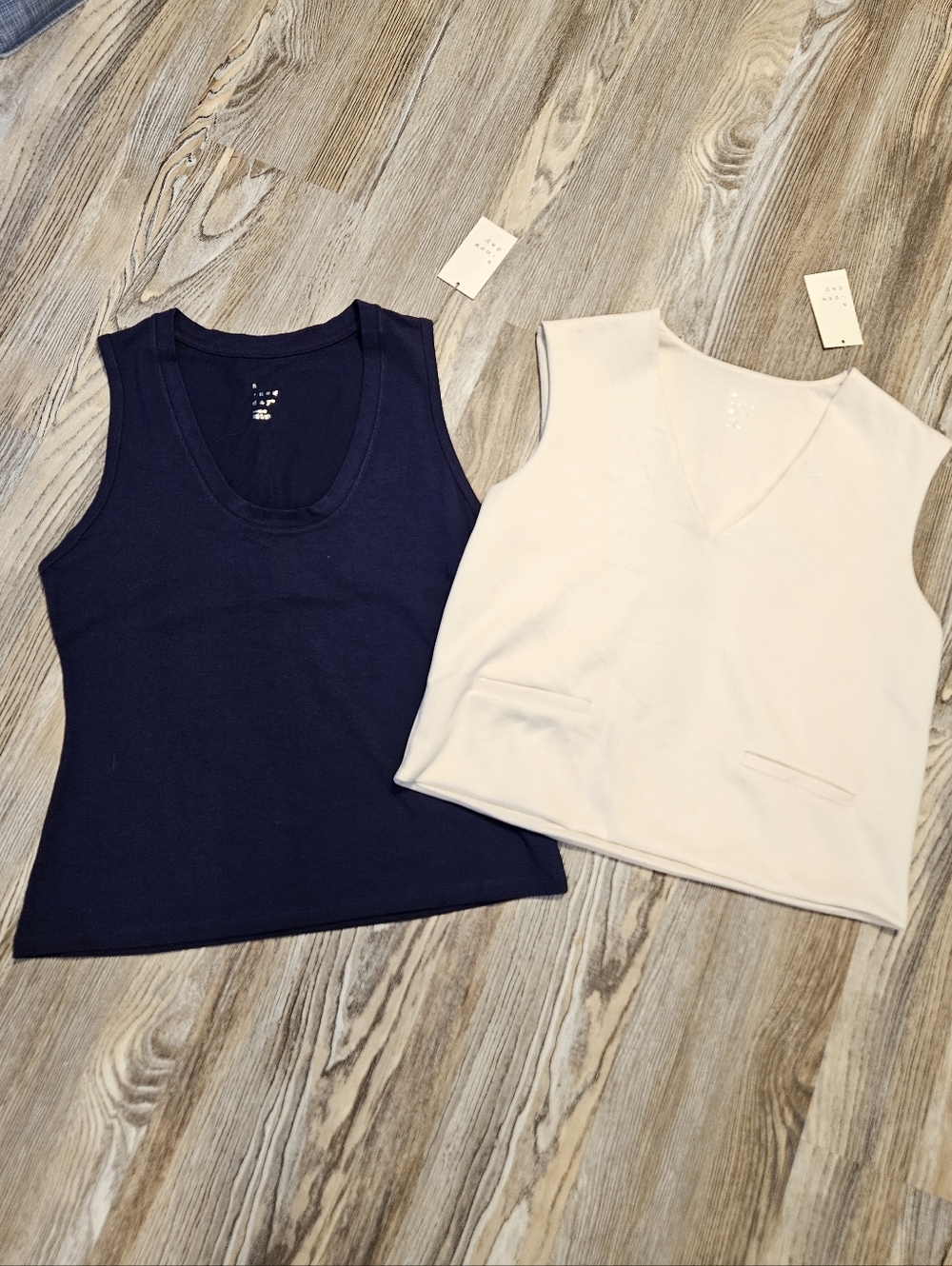 (2) a new day V-Neck Tops